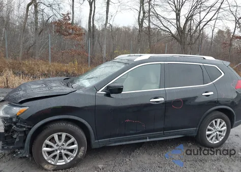 2017 Nissan Rogue Sv z USA, uszkodzony, nr VIN KNMAT2MVXHP577389